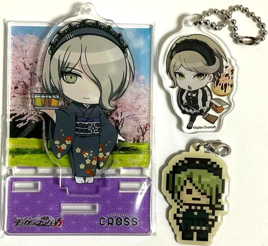 Danganronpa Cross Cafe Bakudan Acrylic Stand Keychain Strap Kirumi Tojo xde
