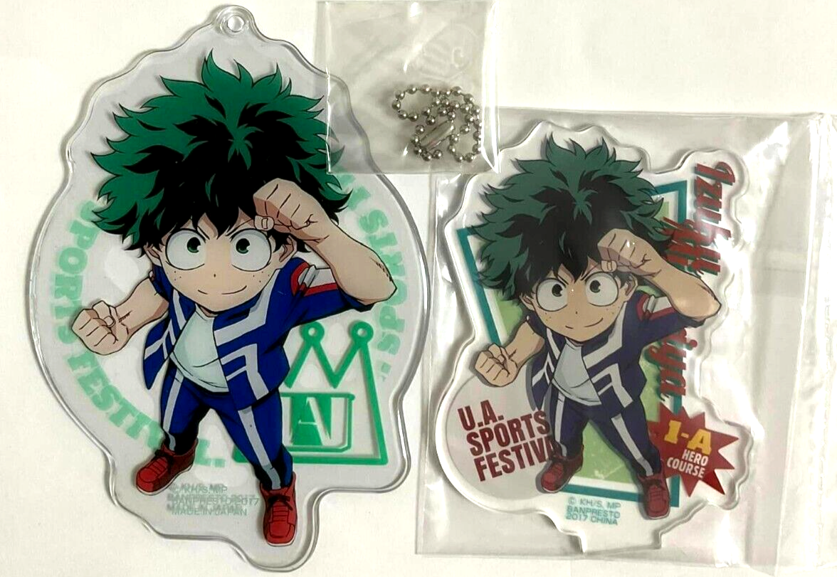 My Hero Academia Ichiban Cafe Acrylic Keychain Stand Izuku Midoriya Deku