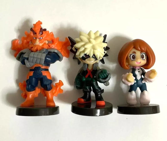 My Hero Academia Mini Mascot Figure Endeavor Katsuki Bakugo Ochako Uraraka