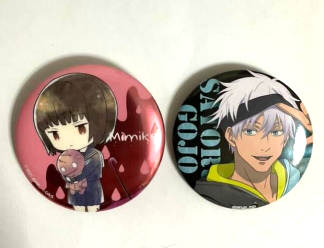 Jujutsu Kaisen Sorcery Fight Animate Can Badge Button Satoru Gojo Mimiko Akutami