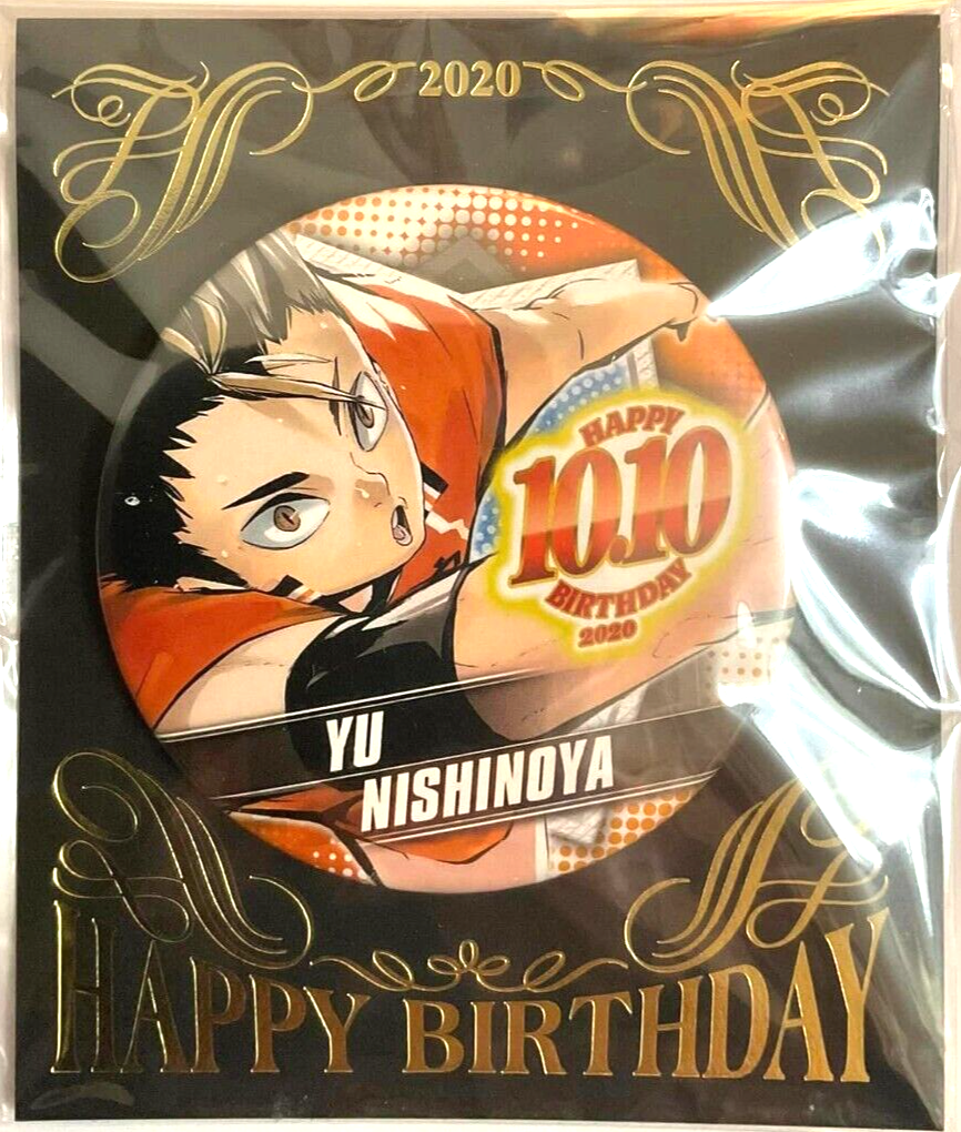 Haikyuu Bday Can Badge Button Yu Nishinoya Karasuno