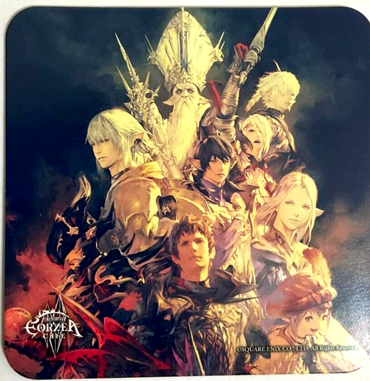 Final Fantasy XIV HEAVENSWARD Art Coaster Alphinaud Tataru Haurchefant Aymeric