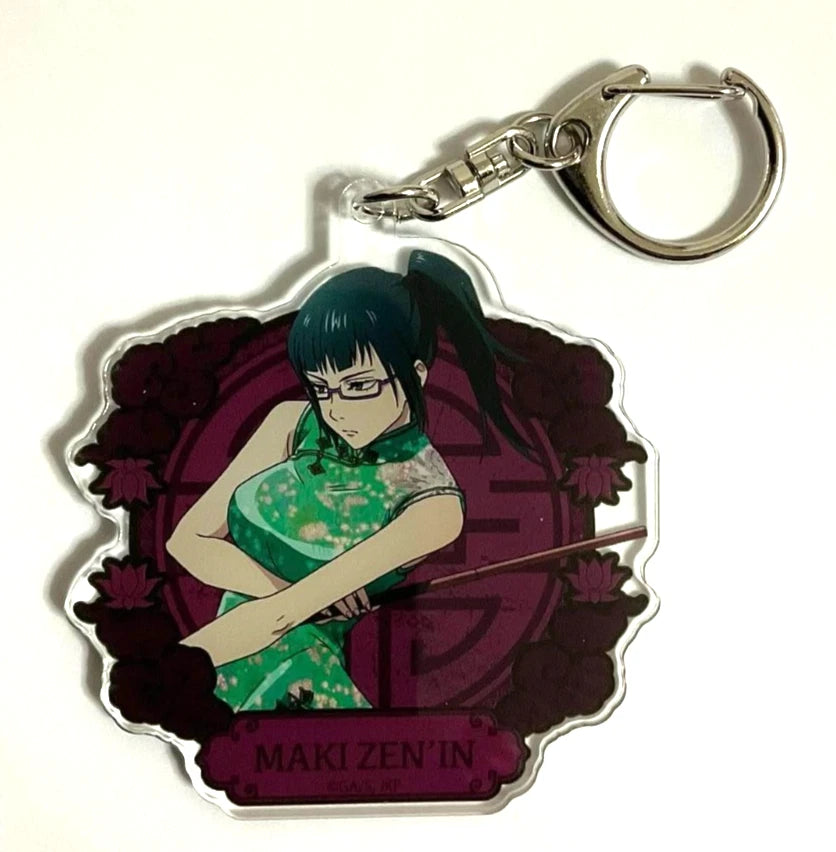 Jujutsu Kaisen Kung Fu Acrylic Keychain Strap Maki Zenin