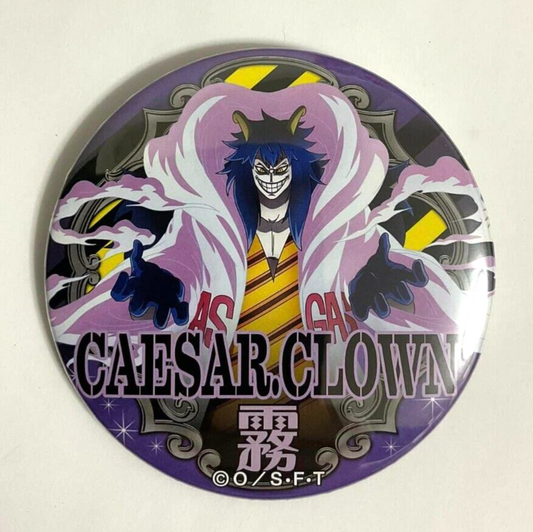 One Piece Yakara WORLD Can Badge Button Caesar Clown