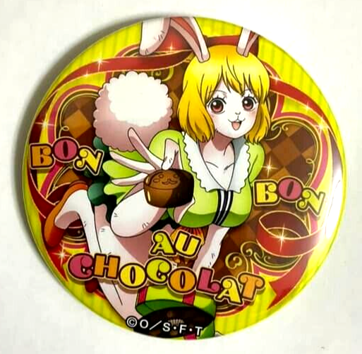 One Piece Yakara Valentine Can Badge Button Carrot Mink