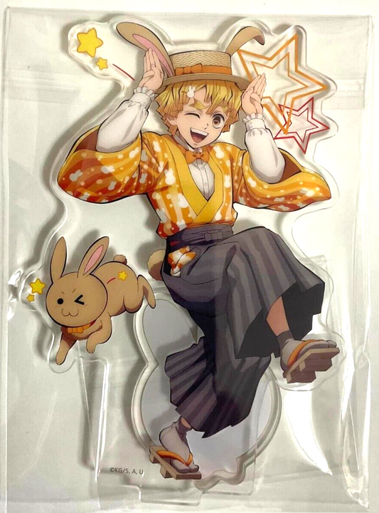 Kimetsu Yaiba x AGF 2023 Ufotable Usagi Acrylic Stand Zenitsu Agatsuma