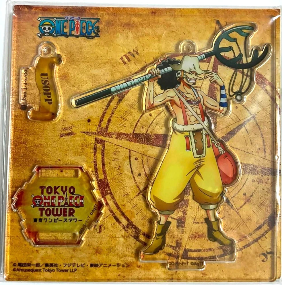 One Piece Acrylic Stand Usopp Tokyo Tower Limited Gold xde