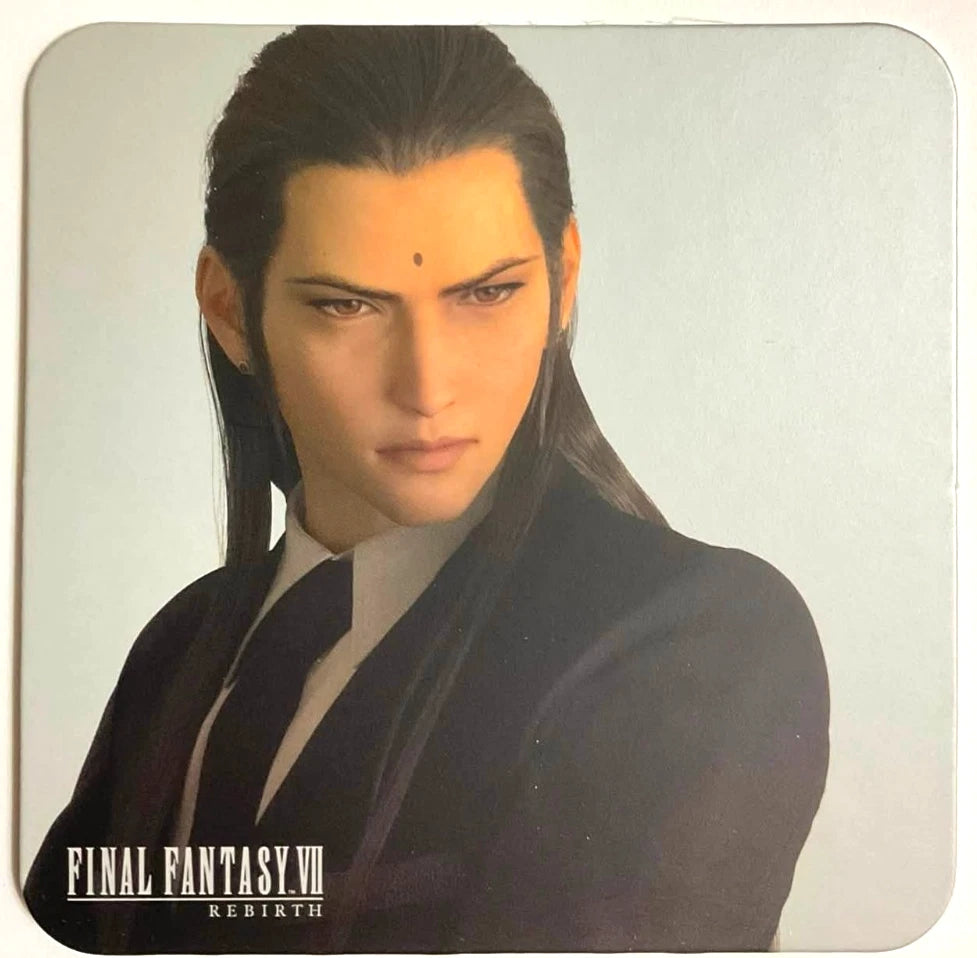 Final Fantasy VII Rebirth x Square Enix Cafe Paper Coaster Tseng xde