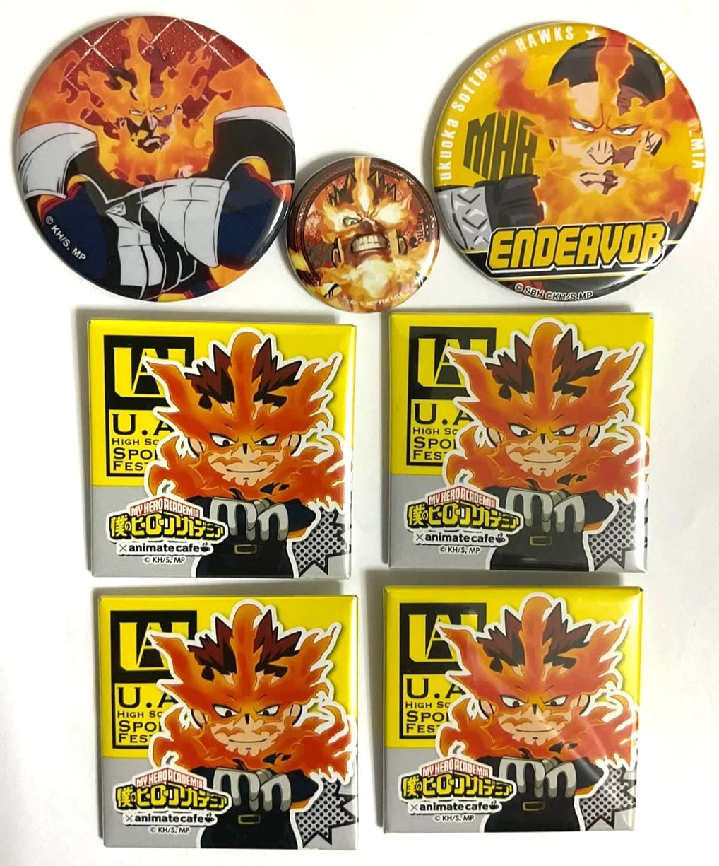My Hero Academia Can Badge Button Endeavor Enji Todoroki xde