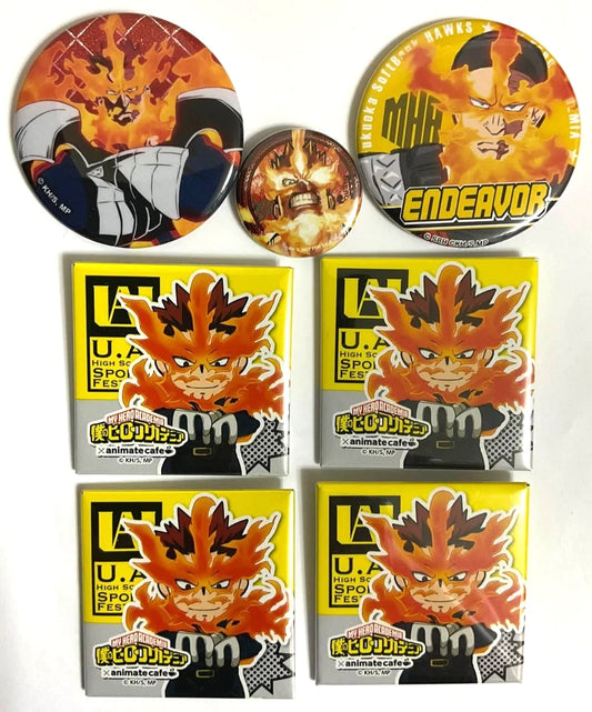My Hero Academia Can Badge Button Endeavor Enji Todoroki xde