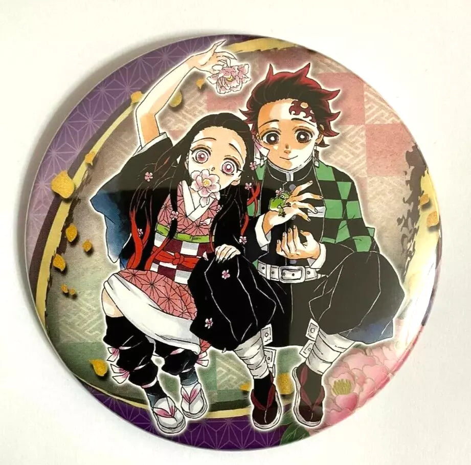 Kimetsu no Yaiba Demon Slayer Can Badge Button Tanjiro Nezuko Kamado