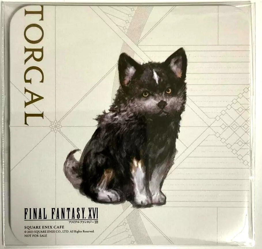 Final Fantasy XVI Square Enix Cafe Original Coaster Torgal Puppy FF16 Game JP