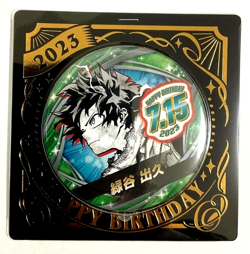 My Hero Academia Bday 2023 Can Badge Button Izuku Midoriya