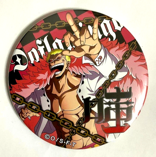 One Piece Yakara Phantom NIghtmare Can Badge Button Doflamingo