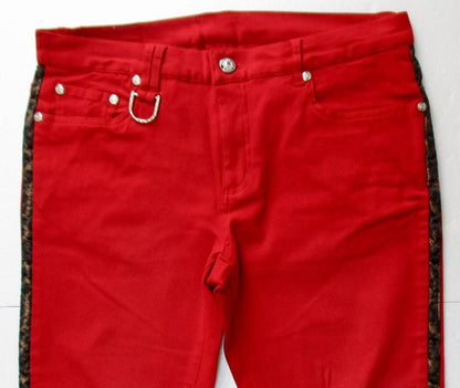 ROEN Skinny Men's Pants Bottoms Side Line Red Size 32 Hiromu Takahara ###