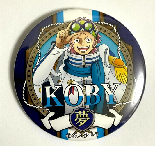 One Piece Yakara WORLD Can Badge Button Koby