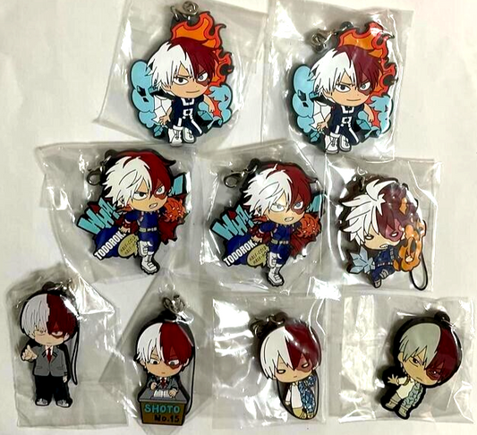 My Hero Academia Nitotan Rubber Strap Charm x9 Shoto Todoroki