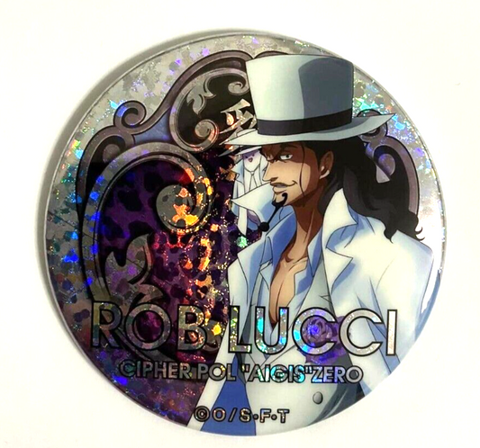 One Piece Yakara SHINE Can Badge Button Lucci CP AIGIS0