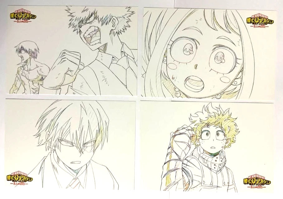 My Hero Academia Postcard Card Midoriya Bakugo Todoroki All Might Uraraka xde