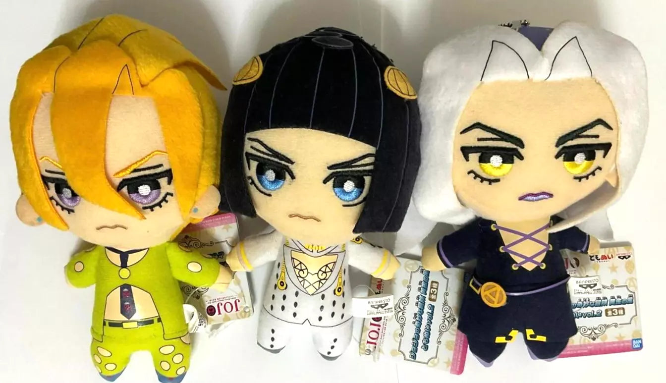 JOJO Golden Wind TOMONUI Plush Doll Bruno Buccellati Fugo Leone Abbacchio