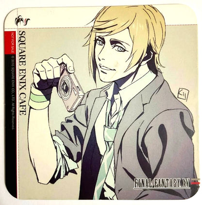 Final Fantasy XV BROTHERHOOD Coaster Prompto Argentum a Square Enix Cafe xde