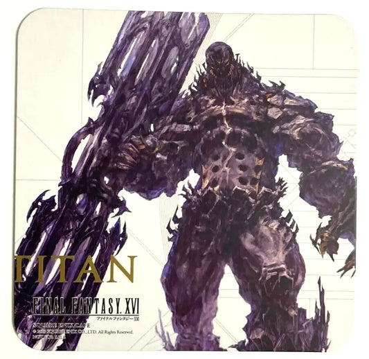 Final Fantasy XVI Square Enix Cafe Original Coaster Titan