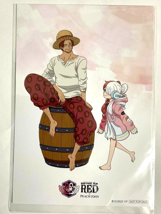One Piece FILM RED Peach John Limited Postcard Card Uta Shanks