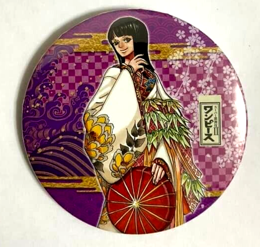 One Piece Yakara Kabuki Can Badge Button Nico Robin