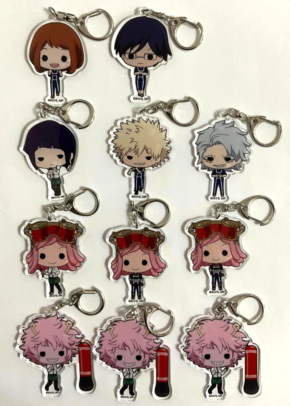 My Hero Academia Tiny Acrylic Keychain Bakugo Ashido Uraraka Iida Jiro Hatsume