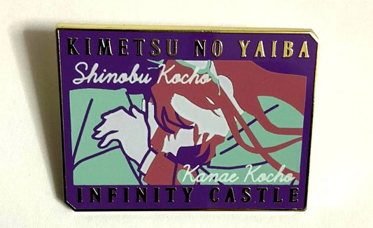 Kimetsu Yaiba Demon Slayer MUGENJO Motif Pins Button Badge Shinobu Kanae Kocho