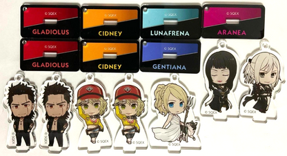 Final Fantasy XV Acrylic Keychain Stand Gladiolus Lunafrena Cidney Aranea Gentiana