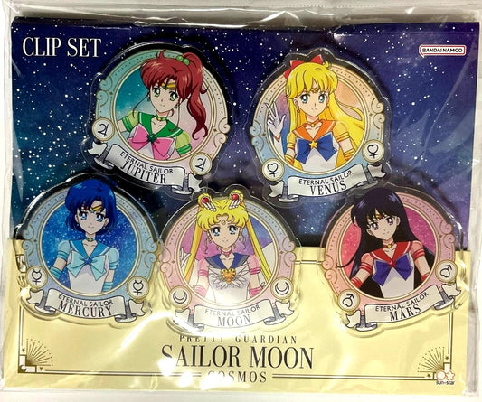 Sailor Moon Cosmos Acrylic Clip Set Moon Mars Mercury Jupiter Venus