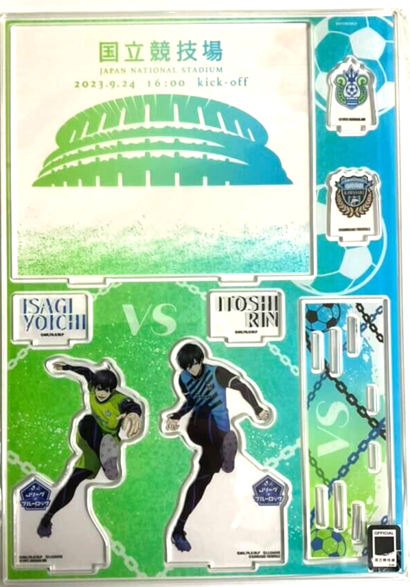 Blue Lock x J League Big Acrylic Stand Diorama Yoichi Isagi Rin Itoshi