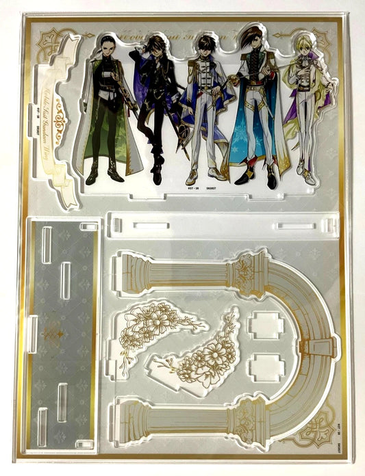 Mobile Suit Gundam W 30th Knight Style Acrylic Diorama Stand Heero Duo Trowa