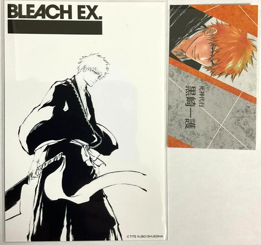 Bleach EX Bromide Card x2 Ichigo Kurosaki
