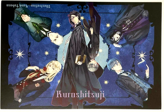 Black Butler Postcard Illustration Ciel Sebastian G Fantasy