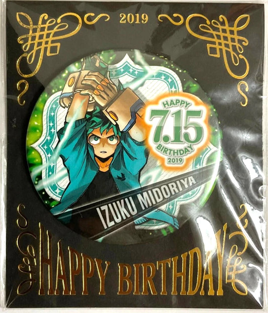 My Hero Academia Bday 2019 Can Badge Button Izuku Midoriya
