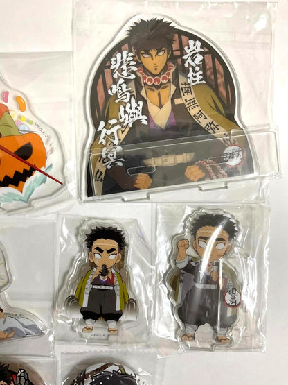 Kimetsu no Yaiba Demon Slayer Badge Acrylic Keychain Stand Gyomei Himejima xde