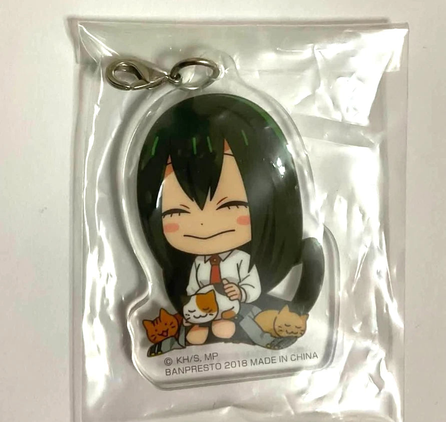 My Hero Academia with Cat Acrylic Keychain Charm Tsuyu Asui xde