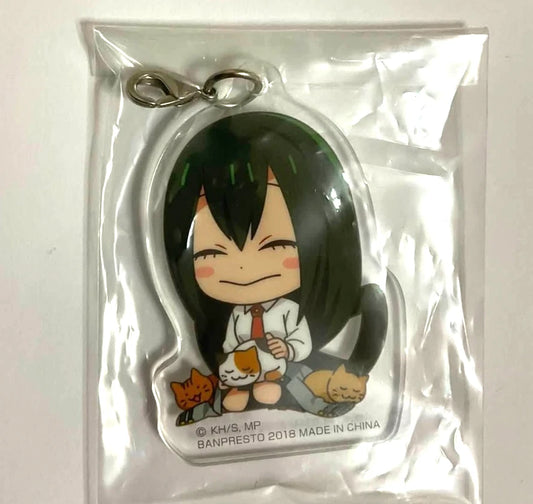 My Hero Academia with Cat Acrylic Keychain Charm Tsuyu Asui xde
