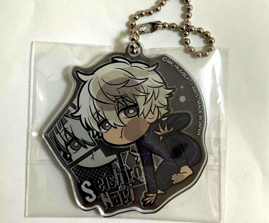 Blue Lock Pita Deformed Acrylic Keychain Strap Seishiro Nagi