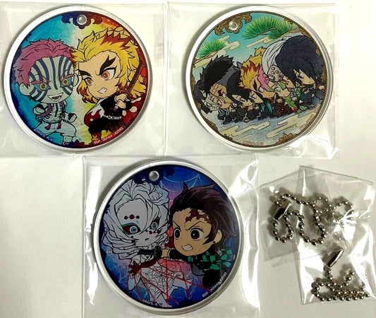 Kimetsu Yaiba Demon Slayer Acrylic Keychain Tanjiro Rengoku Akaza Tomioka xde
