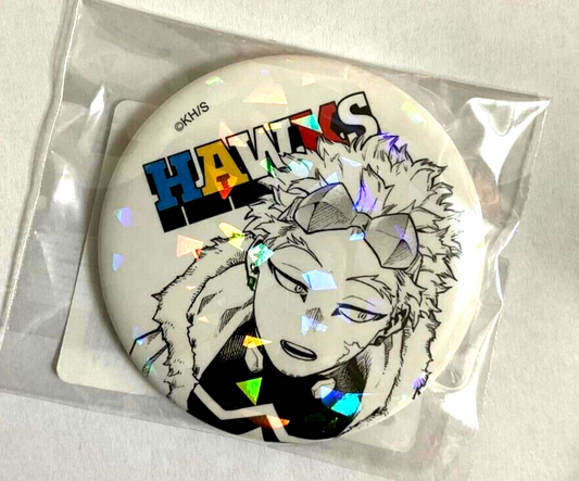 My Hero Academia ALL STAR Hologram Can Badge Button Hawks