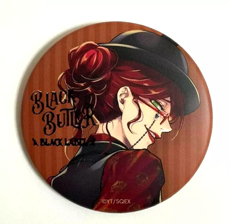 Black Butler Bitter Rabbit Cafe Black Label Can Badge Button Grell Sutcliff