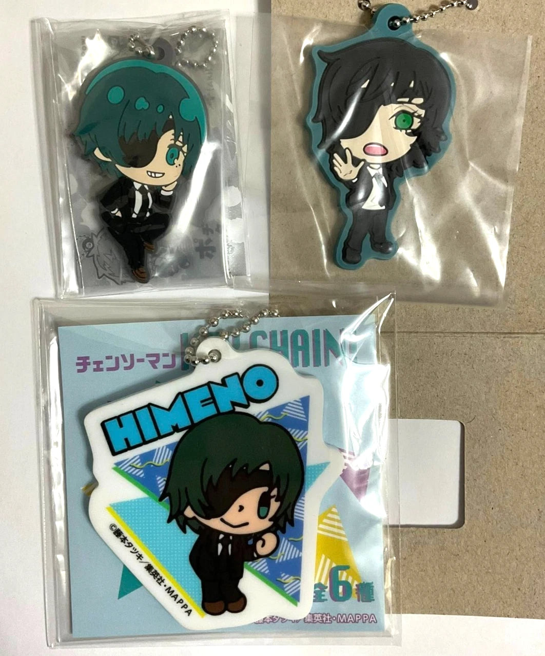 Chainsaw Man Rubber Strap Keychain x3 Himeno