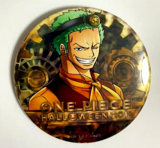 One Piece HALLOWEEN 2018 Can Badge Button Roronoa Zoro