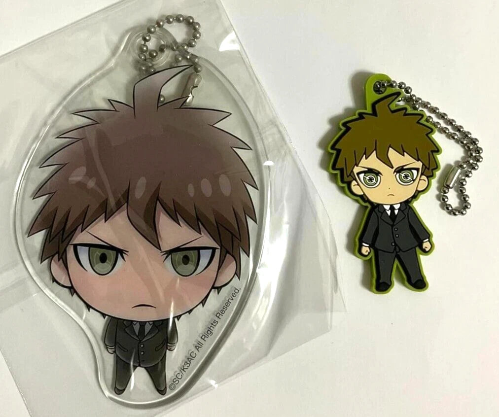 Danganronpa Acrylic Keychain Strap Rubber x2 Hajime Hinata Spike Chunsoft xde