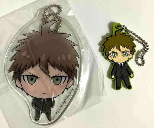 Danganronpa Acrylic Keychain Strap Rubber x2 Hajime Hinata Spike Chunsoft xde