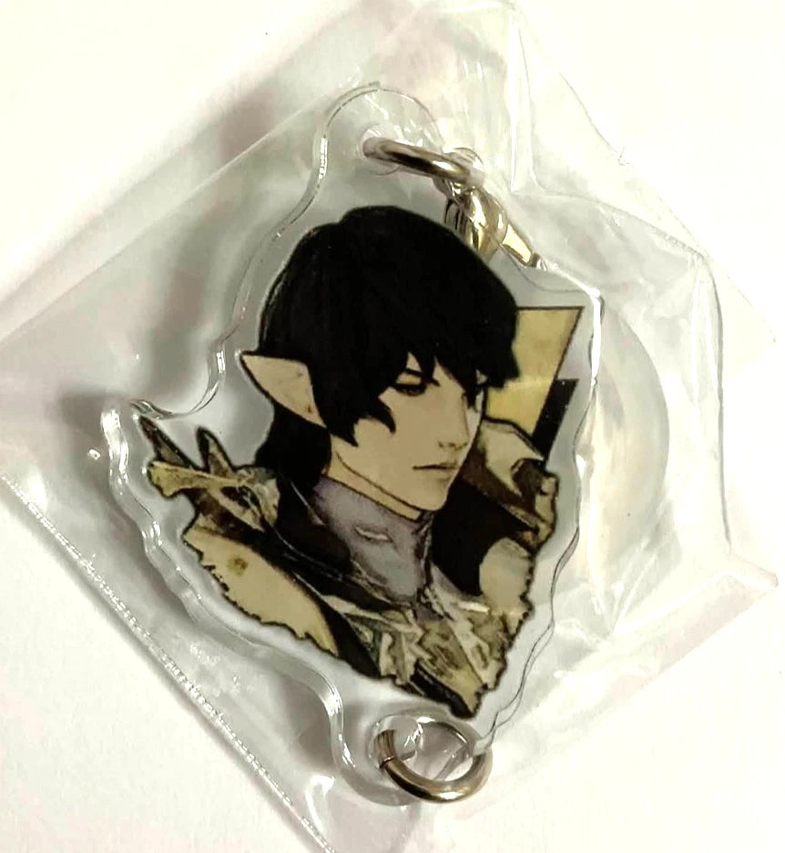Final Fantasy XIV Summer Festival Mini Mejirushi Acrylic Keychain Strap Aymeric