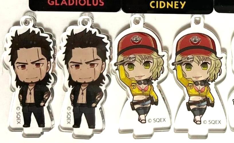 Final Fantasy XV Acrylic Keychain Stand Gladiolus Lunafrena Cidney Aranea Gentiana